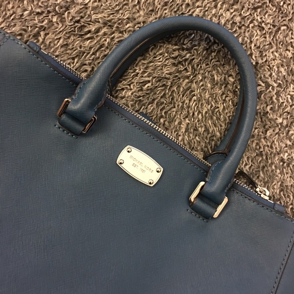 Michael Kors Handbags - Extra pics of MK Kellen bag set! (Blue)